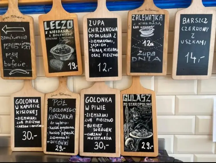 Goraca Kielbasiarnia Menu